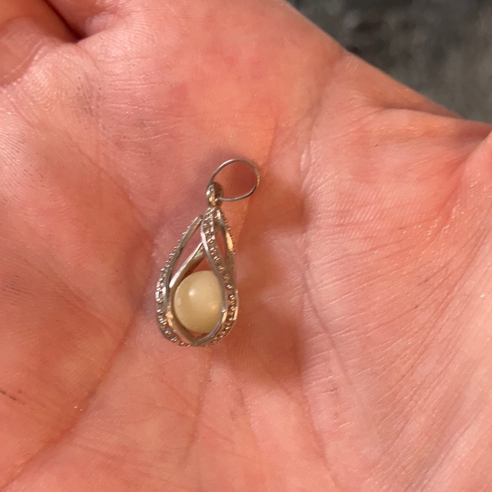 Never worn mermaid tear pendant